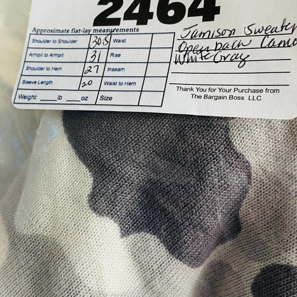 Evereve Jamison Open Back Camo Sweater - Picture 6 of 8